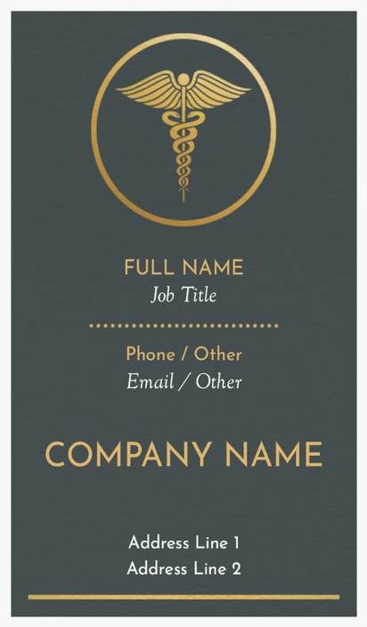 Design Preview for Design Gallery: Medical Equipment & Pharmaceuticals Natural Textured Business Cards