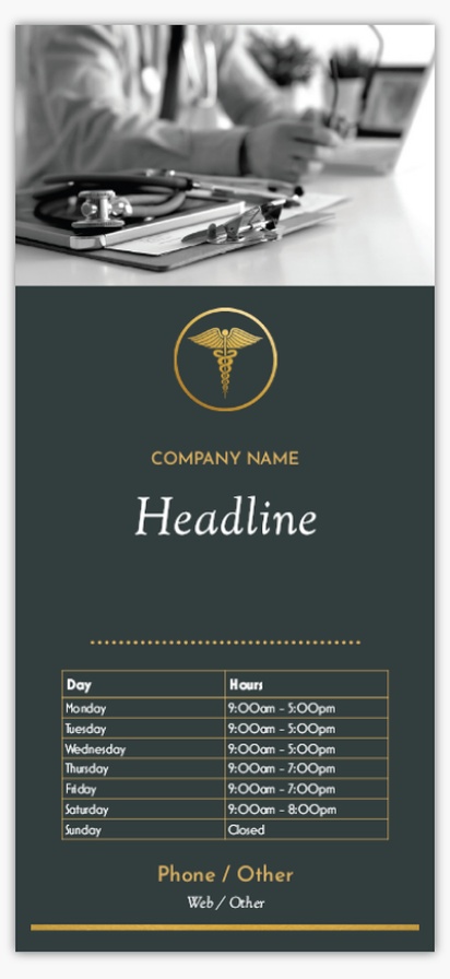 Design Preview for Design Gallery: Health & Wellness Rate Cards