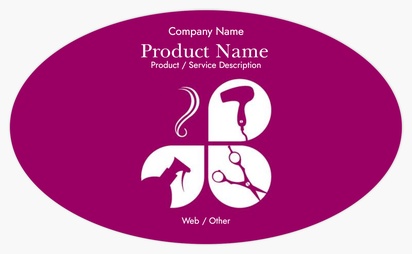 Design Preview for Design Gallery: Beauty & Spa Product & Packaging Labels, Oval  12.7 x  7.6 cm 