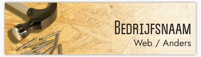 Voorvertoning ontwerp voor Ontwerpgalerij: Timmerwerk en houtbewerking Bumperstickers, 7,62 x 27,94 cm - rechthoek