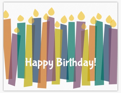 Design Preview for Design Gallery: Birthday Note Cards, Folded 10.7 x 13.9 cm