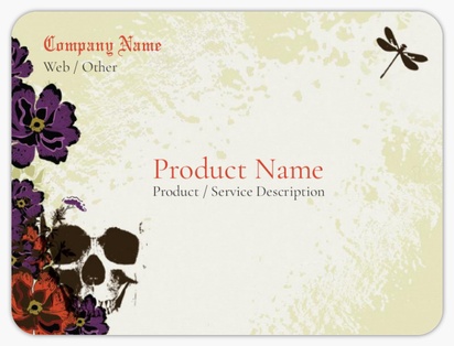 Design Preview for Design Gallery: Illustration Product Labels on Sheets, Rounded Rectangle 10 x 7.5 cm