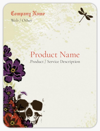 Design Preview for Design Gallery: Illustration Product Labels on Sheets, Rounded Rectangle 10 x 7.5 cm