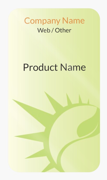 Design Preview for Design Gallery: Environmental & Energy Product Labels on Sheets, Rounded Rectangle 8.7 x 4.9 cm