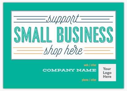 Design Preview for Fundraising and Social Awareness Postcards Templates, 5" x 7"