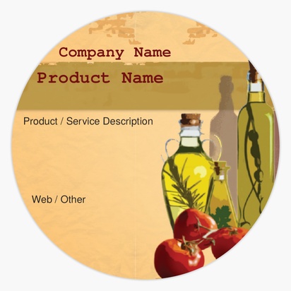 Design Preview for Product & Packaging Labels Designs: Food Packaging Labels, Circle 1.5"  7.6 x 7.6 cm 