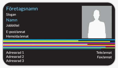 Förhandsgranskning av design för Designgalleri: Fet och färgstarkt Självhäftande visitkort
