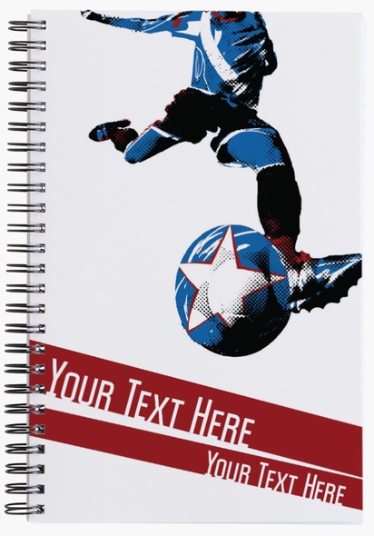 Design Preview for Design Gallery: Sports Specific Notebooks
