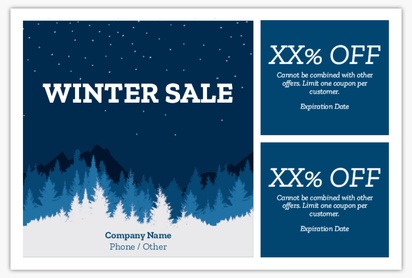 A christmas sale holiday blue white design for Events