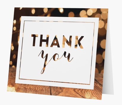 Design Preview for Design Gallery: Seasonal Thank You Cards, Folded