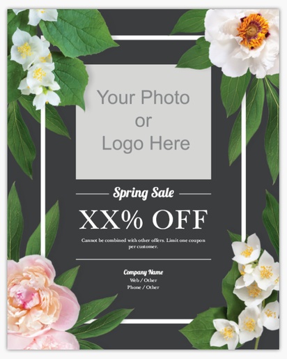 A spring sale 1 image gray design for General Party with 1 uploads