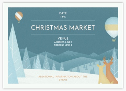 Design Preview for Christmas Postcards Templates, 5" x 7"
