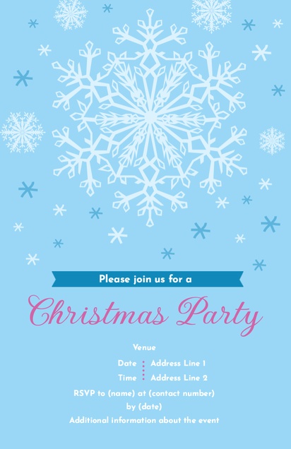 Design Preview for Templates for Theme Party Invitations and Announcements , Flat 11.7 x 18.2 cm