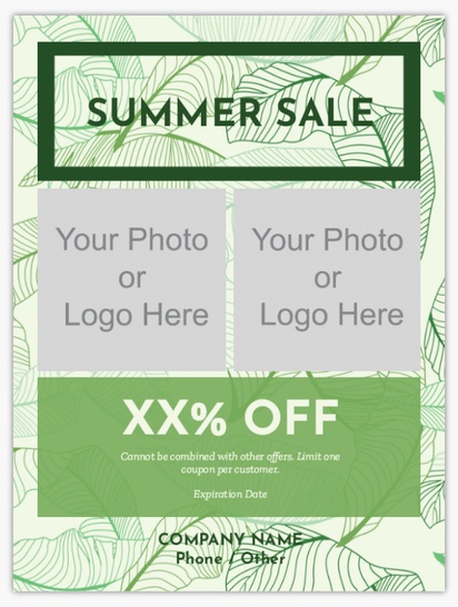 A beauty logo cream green design for Coupons with 2 uploads