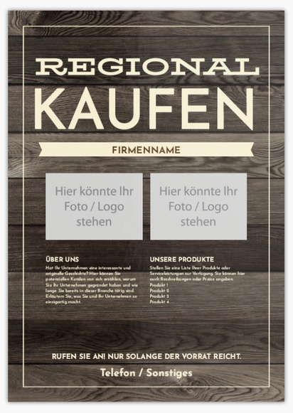 Designvorschau für Designgalerie: Flyer und Falzflyer Retro,  Ohne Falz A4 (210 x 297 mm)