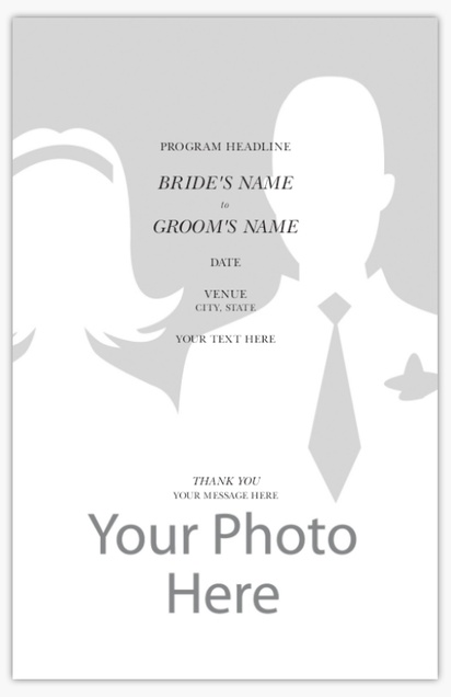 A vertical 세로 gray design for Wedding with 1 uploads