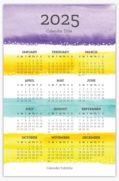 Design Preview for  Poster Calendars Templates