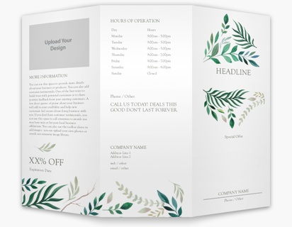 A professional green botanicals gray design for Events with 1 uploads
