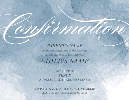 Design Preview for Design Gallery: Confirmation Invitations and Announcements, Flat 10.7 x 13.9 cm