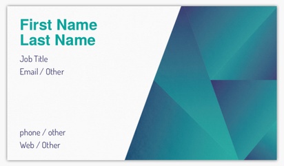 Design Preview for Finance & Insurance Standard Business Cards Templates, Standard (3.5" x 2")