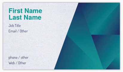 Design Preview for Finance & Insurance Pearl Business Cards Templates, Standard (3.5" x 2")