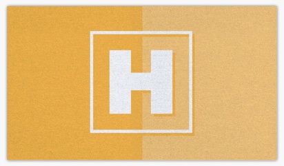 A bright monogram yellow orange design