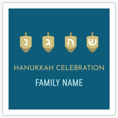 Design Preview for Design Gallery: Hanukkah Vinyl Banners, 122 x 122 cm