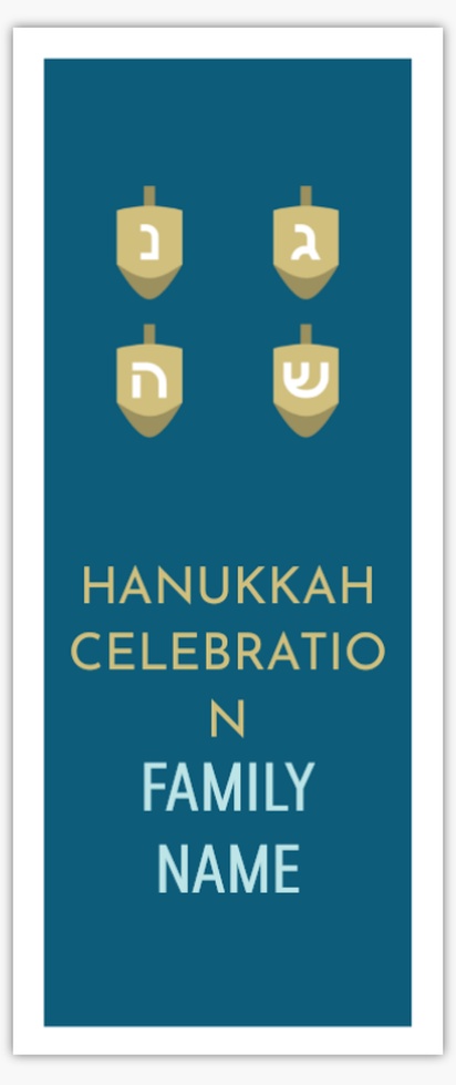 Design Preview for Design Gallery: Hanukkah Vinyl Banners, 76 x 183 cm