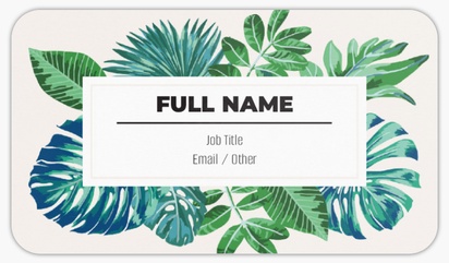 A leaves tropical leaves white green design for Events