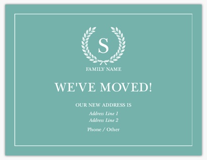 Design Preview for Design Gallery: Moving Moving Announcements, 13.9 x 10.7 cm
