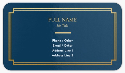 Design Preview for Law, Public Safety & Politics Rounded Corner Business Cards Templates, Standard (3.5" x 2")