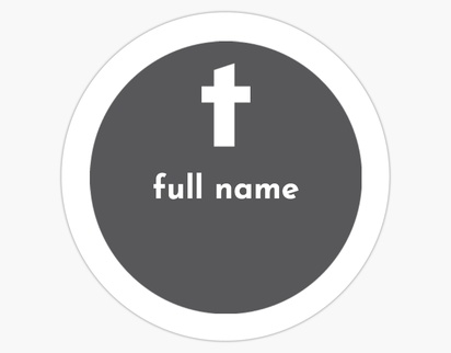 Design Preview for Design Gallery: Religious & Spiritual Custom Stickers, Round   3.8 x 3.8 cm