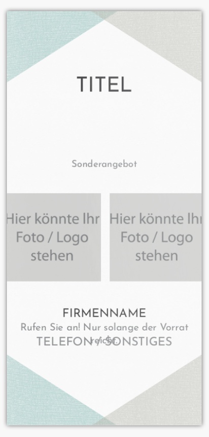 Designvorschau für Designgalerie: Flyer und Falzflyer Finanzen & Versicherungen,  Ohne Falz DL (99 x 210 mm)
