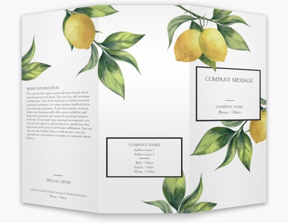 Design Preview for Food & Beverage Custom Brochures Templates, 8.5" x 11" Tri-fold