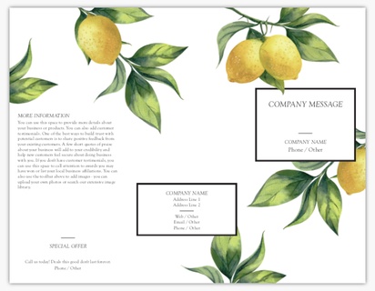 Design Preview for Design Gallery: Agriculture & Farming Menu Cards, Tri-Fold Menu