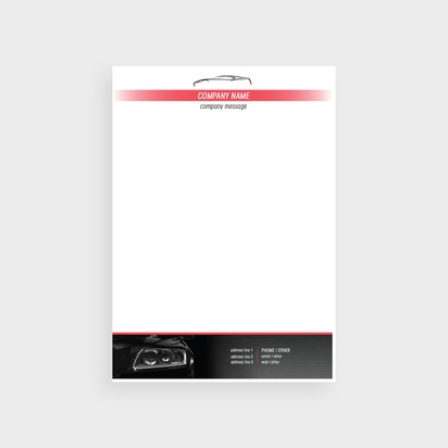 Design Preview for Design Gallery: Automotive & Transportation Bulk Letterheads