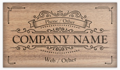 Design Preview for Design Gallery: Carpentry & Woodworking Glossy Visiting Cards, Standard (89 x 51 mm)
