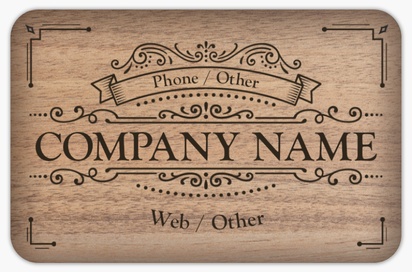 Design Preview for Design Gallery: Carpentry & Woodworking Rounded Corner Business Cards, Rounded Standard (85 x 55 mm)