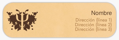 Vista previa del diseño de Galería de diseños de etiquetas de remite para terapias y tratamientos