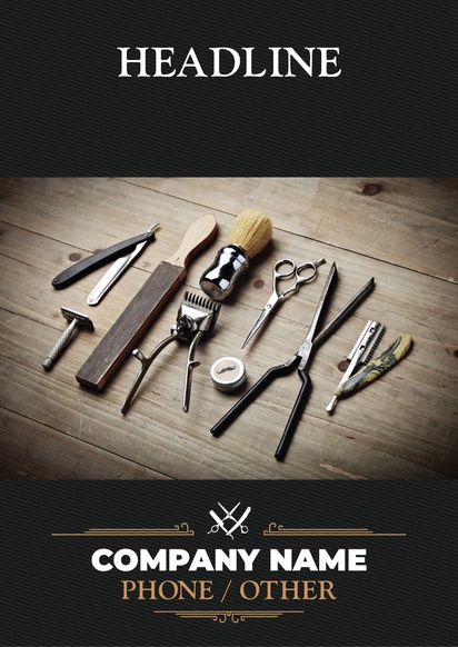 Design Preview for Design Gallery: Barbers Posters, B2 (500 x 707 mm) 