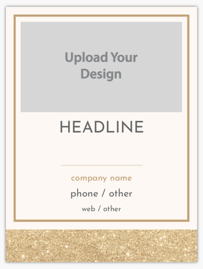 A elegant border white brown design for Events with 1 uploads