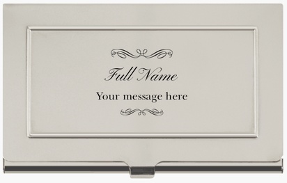 Design Preview for  Engraved Business Card Holder Templates