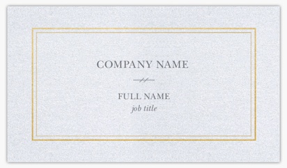Design Preview for Conservative Pearl Business Cards Templates, Standard (3.5" x 2")