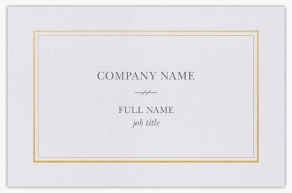 Design Preview for Design Gallery: Elegant Linen Business Cards