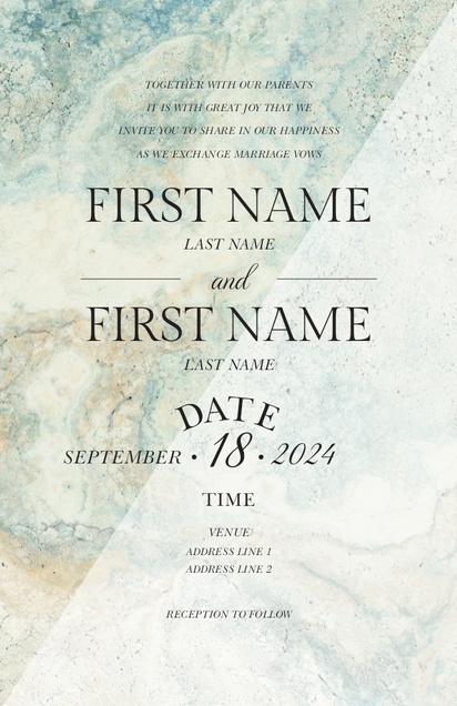 Design Preview for Design Gallery: Nautical Wedding Invitations