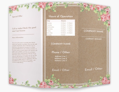 Design Preview for Beauty Consulting & Pampering Custom Brochures Templates, 8.5" x 11" Tri-fold