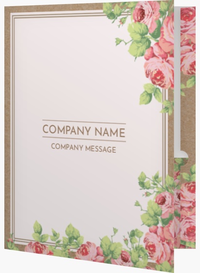 A flowers boutique brown gray design for General Party