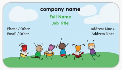 Design Preview for Design Gallery: Education & Child Care Business Card Stickers