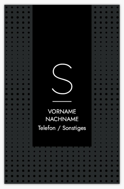 Designvorschau für Designgalerie: Soft-Touch-Visitenkarten Technik