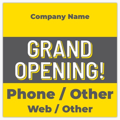 A cornice ram yellow gray design for Grand Opening